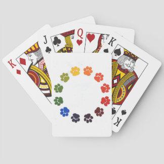Jeu De Cartes Empreintes de pattes en cercle