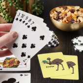 Jeu De Cartes Emu avec dessin animé d'oeufs (In Situ)