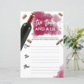 Jeu de cartes en papier « Modern Wine, deux vérité (Debout devant)