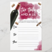 Jeu de cartes en papier « Modern Wine, deux vérité (Devant)