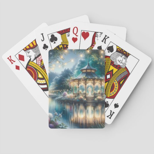 Jeu De Cartes Enchanted Garden Gazebo Twilight Reflection (dos)