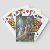 Jeu De Cartes Enchantement Lune dans la Forêt Mystique (dos)