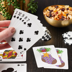 Jeu De Cartes Encombrement de Noël en peluche Jouer des cartes