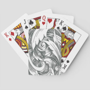 Jeu De Cartes Encre Art Swirl Jouer des cartes