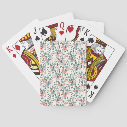 Jeu De Cartes Enfant à fleurs (dos)