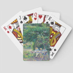 Jeu De Cartes Enfants attablés dans le jardin Camille Pissarro