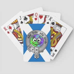 Jeu De Cartes Enfants Clan Gunn Crest & Tartan Bicyclette Carte 