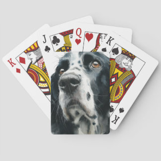 Jeu De Cartes English springer spaniel portrait with ticking
