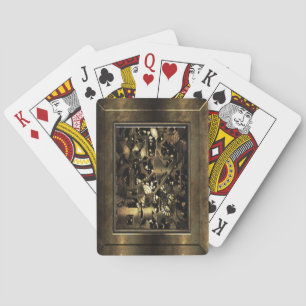 Jeu De Cartes Engrenages métalliques Steampunk