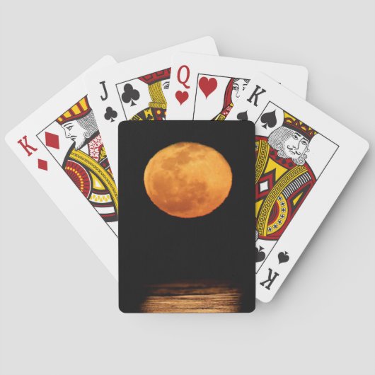 Jeu De Cartes Enorme pleine lune | South Padre Island, Texas (dos)