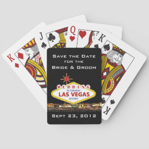 Jeu De Cartes Enregistrer la date Las Vegas Poker Cartes