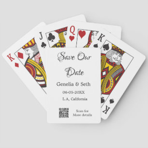 Jeu De Cartes Enregistrer la date simple minimum détails du code