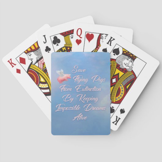 Jeu De Cartes Enregistrer les porcs volants (dos)