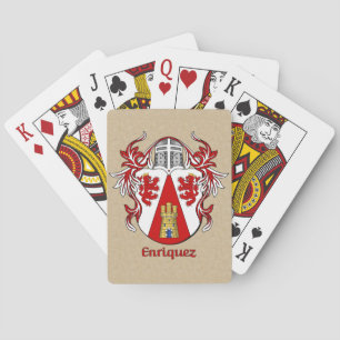 Jeu De Cartes Enriquez Bouclier héraldique avec manteau