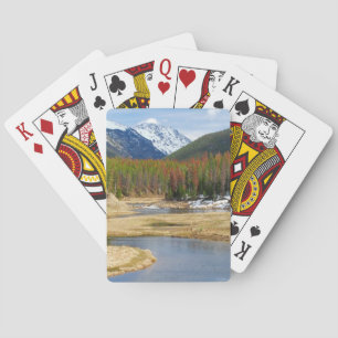 Jeu De Cartes Enroulement le fleuve Colorado avec des montagnes