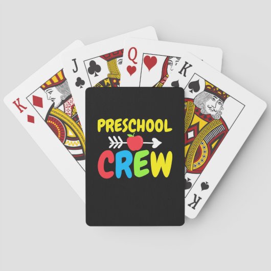 Jeu De Cartes Enseignant de l'équipe préscolaire (dos)