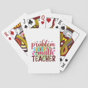 Jeu De Cartes Enseignant Problème d'art Solveur Math Enseignant