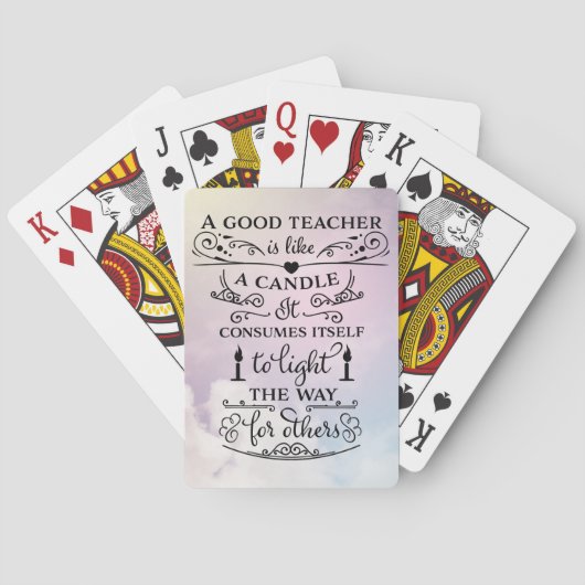 Jeu De Cartes Enseignants du Merci (dos)