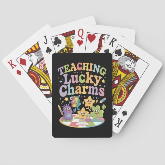Jeu De Cartes Enseignement Lucky Charms Enseignant St Patricks D (dos)