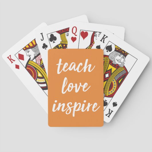 Jeu De Cartes Enseigner l'inspiration d'amour | Phrase inspirant (dos)