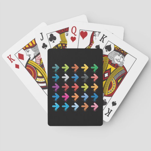 Jeu De Cartes Ensemble de flèches brillantes, pointeurs directio (dos)