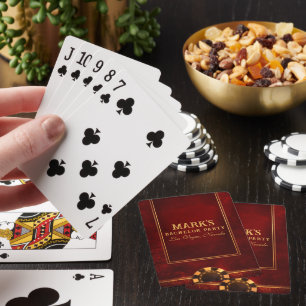 Jeu De Cartes Enterrement de vie de garçon au casino Red And Gol