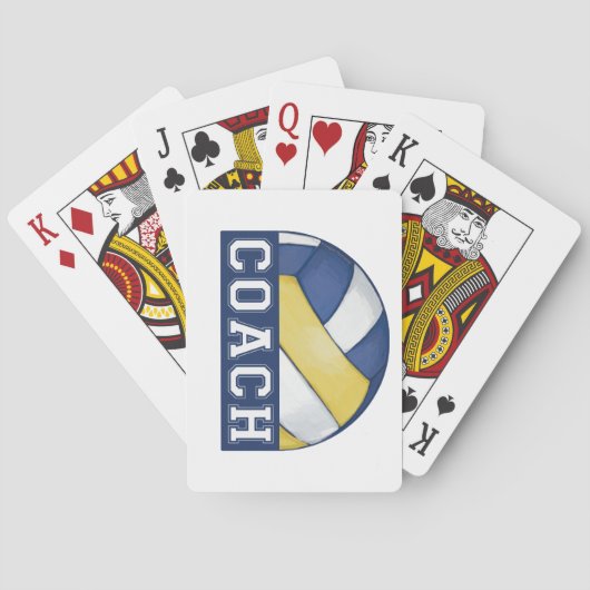 Jeu De Cartes Entraîneur de volley-ball (dos)