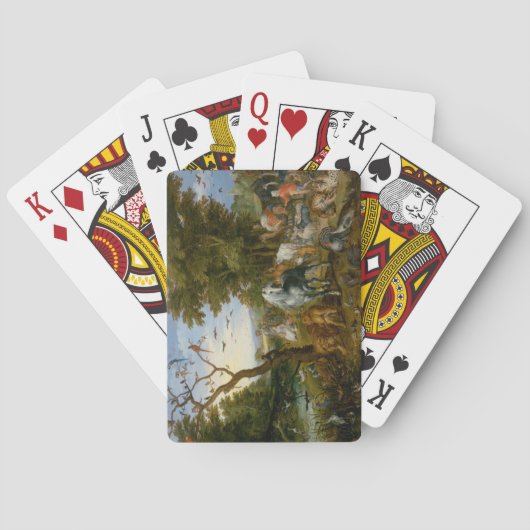 Jeu De Cartes Entrée des animaux dans l'arche de Noé (Brueghel) (dos)