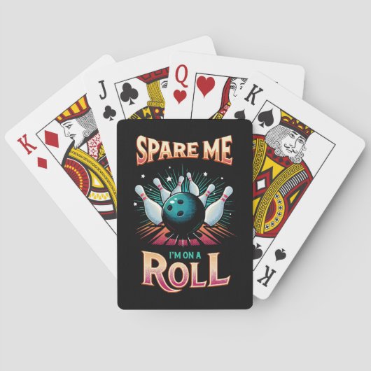 Jeu De Cartes Épargnez-Moi Je suis sur un Roll - Bowling (dos)