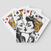 Jeu De Cartes Épinglettes de baisers rétro (dos)