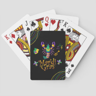 Jeu De Cartes Épis/trompette/masque/fleur de lis Mardi Gras