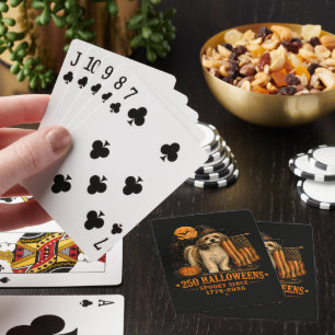 Jeu De Cartes Épouvantable 250 Halloween Shih Tzu Patriotique 17
