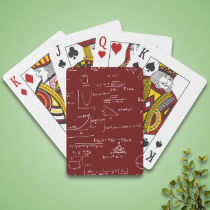 Jeu De Cartes Équations mathématiques simples de marron Formules