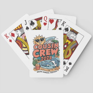 Jeu De Cartes Équipage de cousins voyage en famille à la plage V