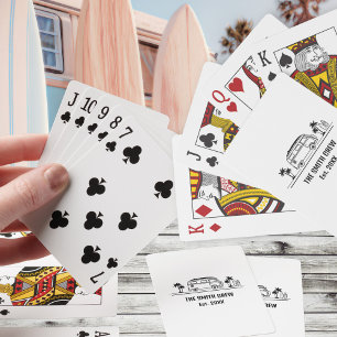 Jeu De Cartes Équipage de Surfeur de Vieille Fourgonnette