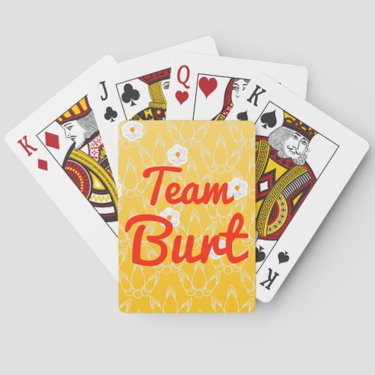 Jeu De Cartes Équipe Burt (dos)