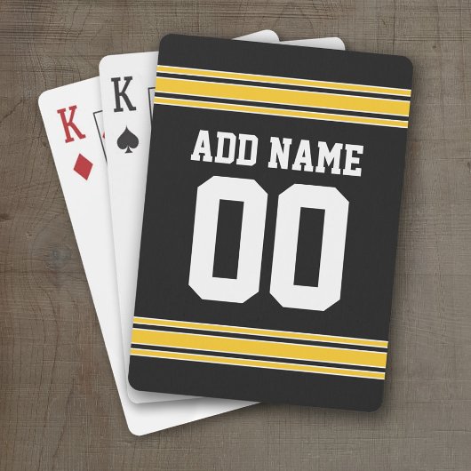 Jeu De Cartes Équipe de football Jersey avec nom et numéro