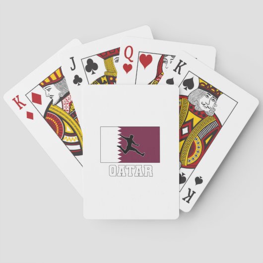 Jeu De Cartes Équipe du Qatar de football (dos)