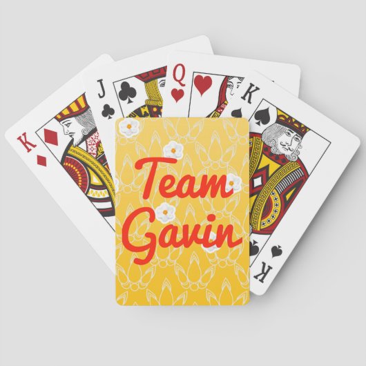 Jeu De Cartes Équipe Gavin (dos)