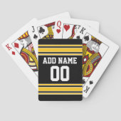 Jeu De Cartes Équipe Jersey avec nom et numéro personnalisés (dos)