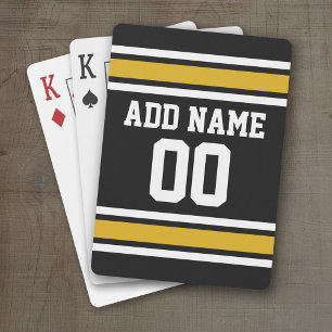 Jeu De Cartes Équipe Jersey avec nom et numéro personnalisés