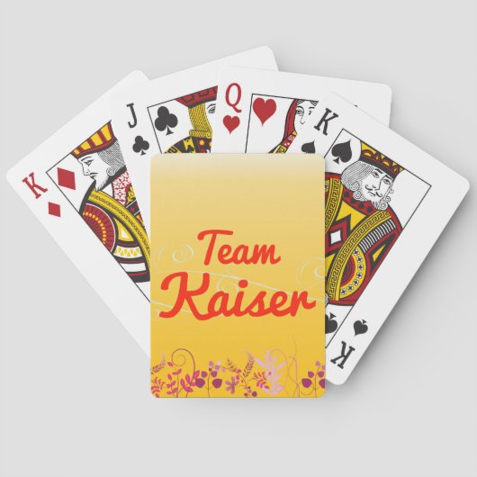Jeu De Cartes Équipe Kaiser (dos)