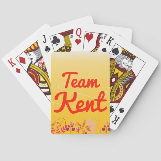 Jeu De Cartes Équipe Kent (dos)