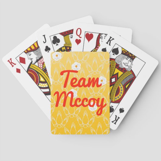 Jeu De Cartes Équipe Mccoy (dos)