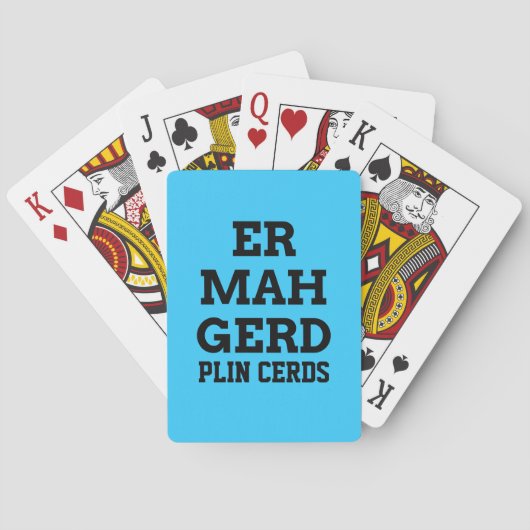 Jeu De Cartes Ermahgerd Jouer Des Cartes (dos)