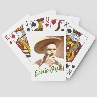 JEU DE CARTES ERNIE PYLE JOUER CARDS CASQUETTE