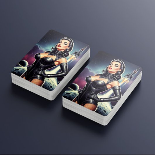 Jeu De Cartes Érotique spatiale vintage