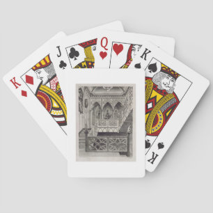 Jeu De Cartes Escalier à Strawberry Hill, gravé par J. Newto