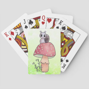 Jeu De Cartes Escargot avec champignon