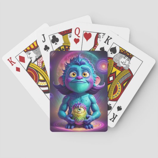 Jeu De Cartes Espace Alien & Ami (dos)